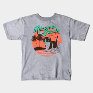 Meowmi Beach Kids T-Shirt